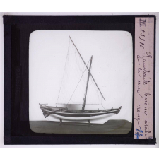Le Musée de marine au Louvre. Sambouk barque arabe de la mer rouge.