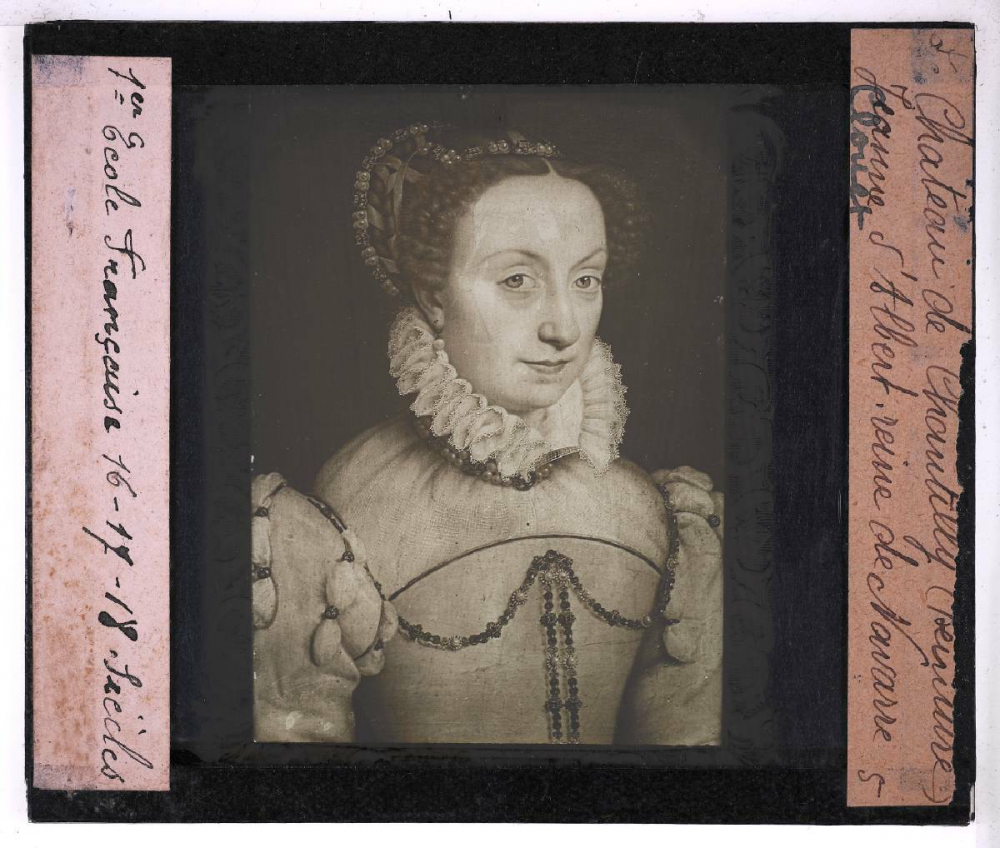 Le Château de Chantilly. La peinture, école française, XVIe, XVIIe et XVIIIe siècles. Clouet. Jeanne d'Albert, reine de Navarre.