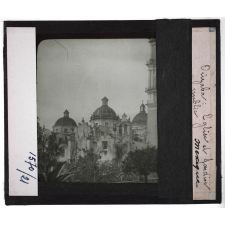 Mexique. Orizaba : Eglise et jardin public.