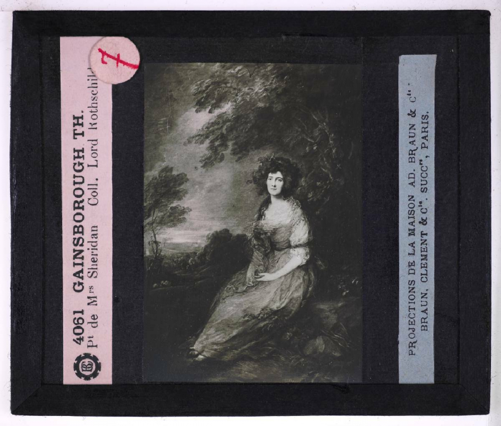 La Peinture anglaise. Gainsborough Th. Pt de Mrs Sheridan. Coll. Lord Rothschild.