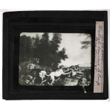 La Chasse. Hallali courant le loup sous Louis XV.
