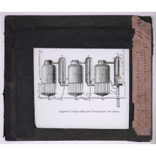 Industrie du sucre. Appareil à triple effet pour l'évaporation des sirops.