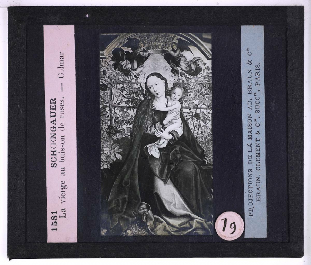 Peinture allemande. Schœngauer. La Vierge au buisson de roses. Colmar.