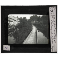 Les Grès bigarrés du département des Vosges. Particularités géologiques et agricoles de la Vôge. Le Canal de l'Est à Fontenay-le-Château (Vosges).