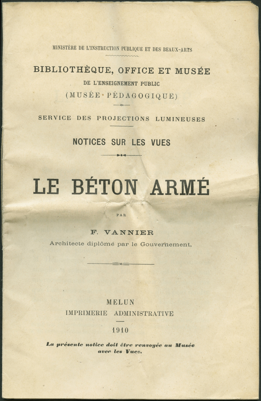 Le Béton armé. Notices sur les vues.