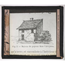Habitation en France. Maison de paysan dans l'Aveyron.