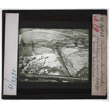 Etats-Unis. Région des montagnes Rocheuses. Exploitation de mines d'or par le procédé hydraulique.