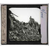 Le Tremblement de Terre de Messine (28 décembre 1908). Corso Vittorio Emmanuelle. Maison écroulée.