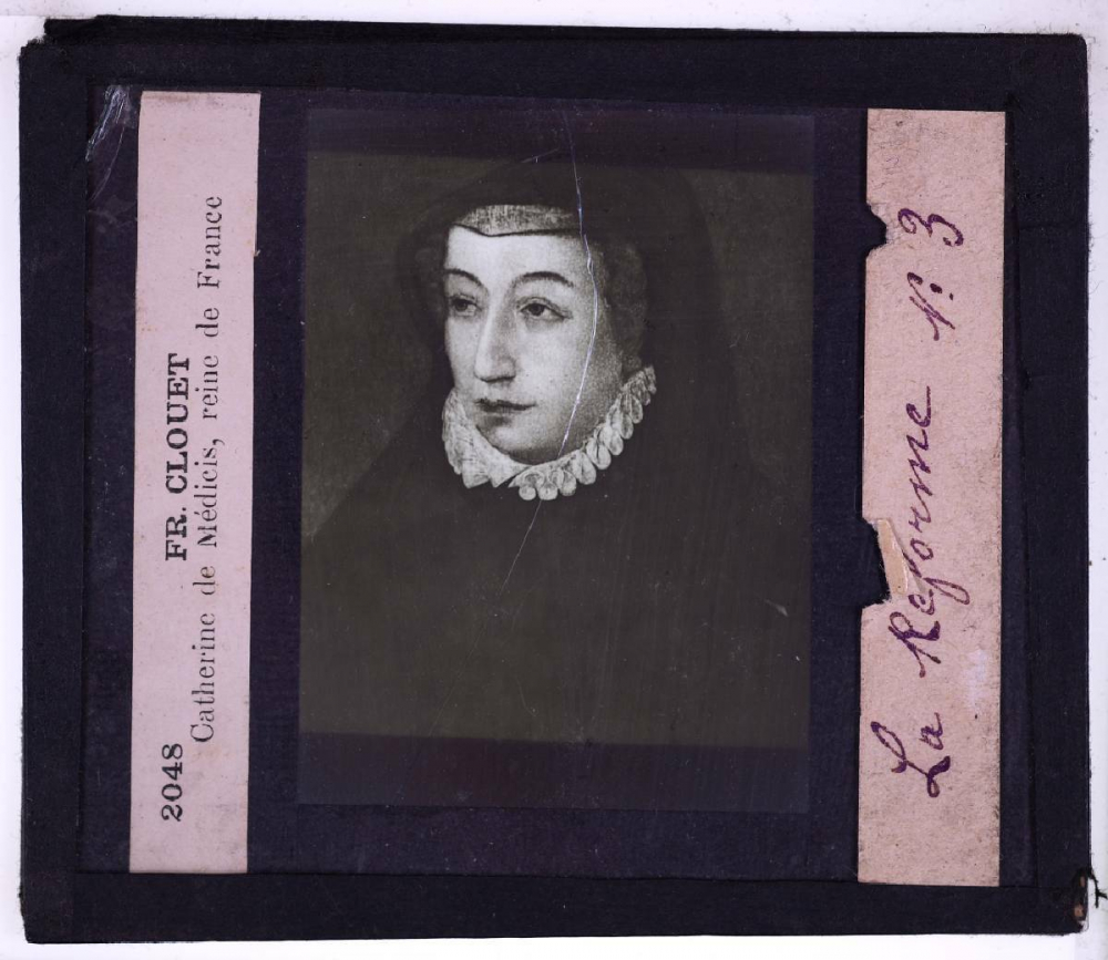 Les Guerres de religion. Fr. Clouet. Catherine de Médicis, reine de France.