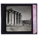 Athènes antique. Colonnes du temple de Jupiter.