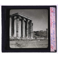 Athènes antique. Colonnes du temple de Jupiter.
