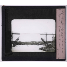 Les Ponts. Pont Maria-Pia sur le Douro, pose de l'arc, 1ère partie.