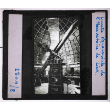 La Terre et le soleil. Lunette équatoriale de l'Observatoire de Lick.