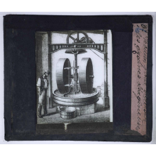 Industrie des huiles et des savons. Moulin pour écraser les graines oléagineuses.