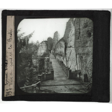 Allemagne, Suisse. Suisse Saxonne, Vue du pont de la Bastei.