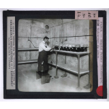 Sérothérapie. Préparation des divers sérums de l'Institut Pasteur de Paris. Siphonnage du sérum.