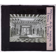 La Vie privée des Romains. Atrium de la maison de Pansa (Pompéï).