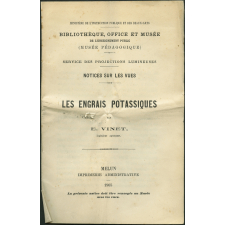 Les Engrais potassiques. Notices sur les vues.