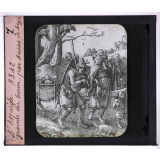 Histoire de la gravure. L'Espiègle. Gravure au burin par Lucas de Leyde.
