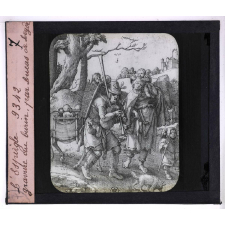 Histoire de la gravure. L'Espiègle. Gravure au burin par Lucas de Leyde.