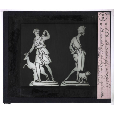 Les Dessanglés du ventre. La dessanglée atrophiée moderne en face de la splendide Diane chasseresse.