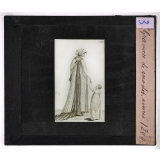Le Costume au XIXè siècle. Gravure de modes, année 1800.