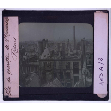 Villes martyres. Vue du quartier de l'Université. Reims.