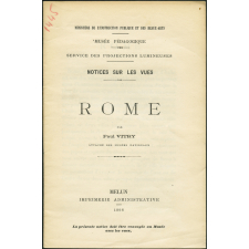 Rome. Notices sur les vues.