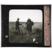 La Chasse. Chasse aux canards sauvages. Chasseur revêtu d'une hutte. Une bonne chasse.