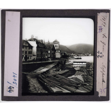 Les Bords du Rhin. Le quai à Boppard.