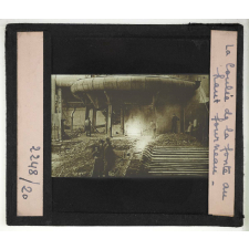Fabrication de la fonte. La coulée de la fonte au haut-fourneau.
