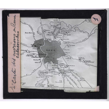 Les Catacombes de Rome. Carte des environs du Rome, catacombes.