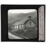 L'Ecosse. Une chaumière dans les hautes terres.