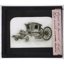 Les Moyens de transport à travers les âges. Petit modèle carrosse Louis XV.
