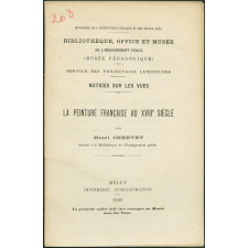 La Peinture française au XVIIIe siècle. Notices sur les vues.
