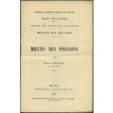 Mœurs des poissons. Notices sur les vues.