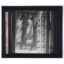 La Cathédrale française au XIIIe siècle. Reims. Statues de St Nicaise et d'un ange.