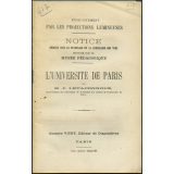L'Université de Paris. Notices sur les vues.