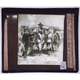 Guerre des Boërs. Exercice de tir avec les canons de 155 mm fournis par le Creusot.
