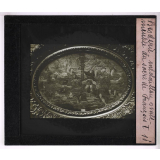 La Broderie. Médaillon ovale. Meuble du sacre de François I.