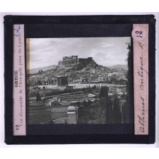 Athènes antique. Vue d'ensemble de l'Acropole prise du Lyssos.
