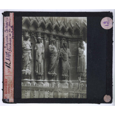 La Sculpture française d'après le musée de moulages du Trocadéro. I. Avant le XVIe siècle. Reims. Cathédrale. Statues de la porte centrale.