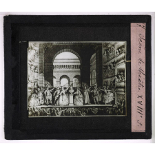 Le Théâtre en France depuis le début du XVIe siècle jusqu'à la Révolution. Scène de théâtre XVIIIe s.