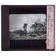 La Guerre de 1870. III - La guerre en province. Grolleron. Attaque d'une ferme.