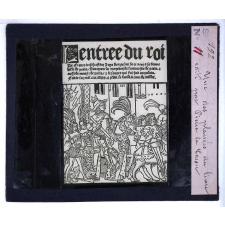 Origines de l'imprimerie en France. Une des planches du livre écrite par Pierre le Caron.