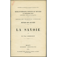 La Savoie. Notices sur les vues.