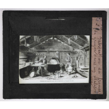 Lait, beurre et fromage. Fabrication du fromage de gruyère dans un chalet, Suisse.