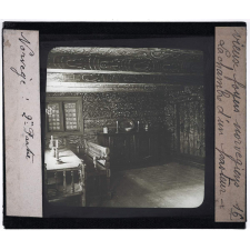 Norvège, vieux foyers. La chambre d'un pasteur.