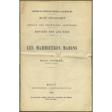 Les Mammifères marins. Notices sur les vues.