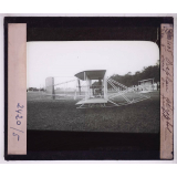 L'Aviation. Biplan Wright, vue de profil.
